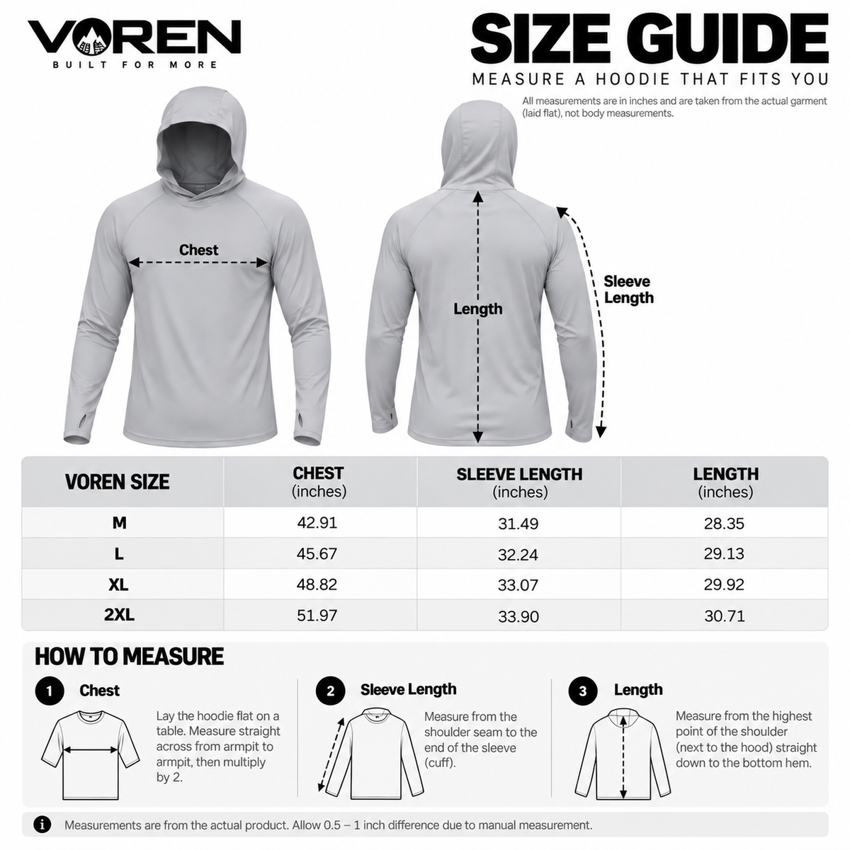 Voren Sun Hoodie – UPF 50+ Sun Protection