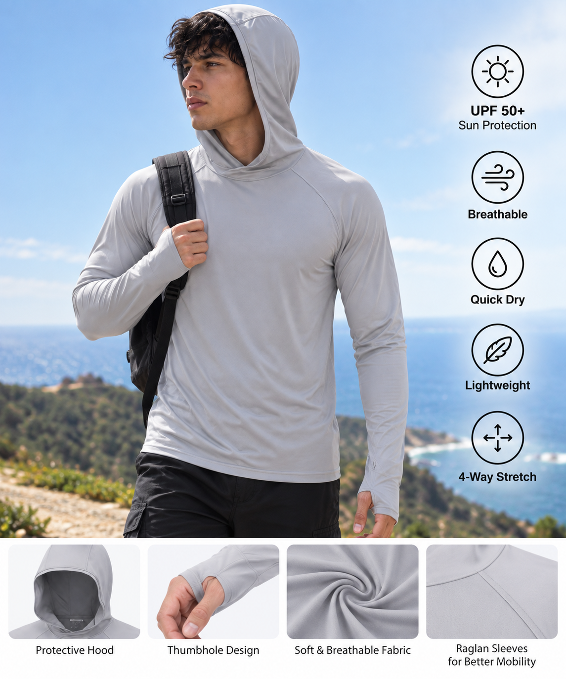 Voren Sun Hoodie – UPF 50+ Sun Protection
